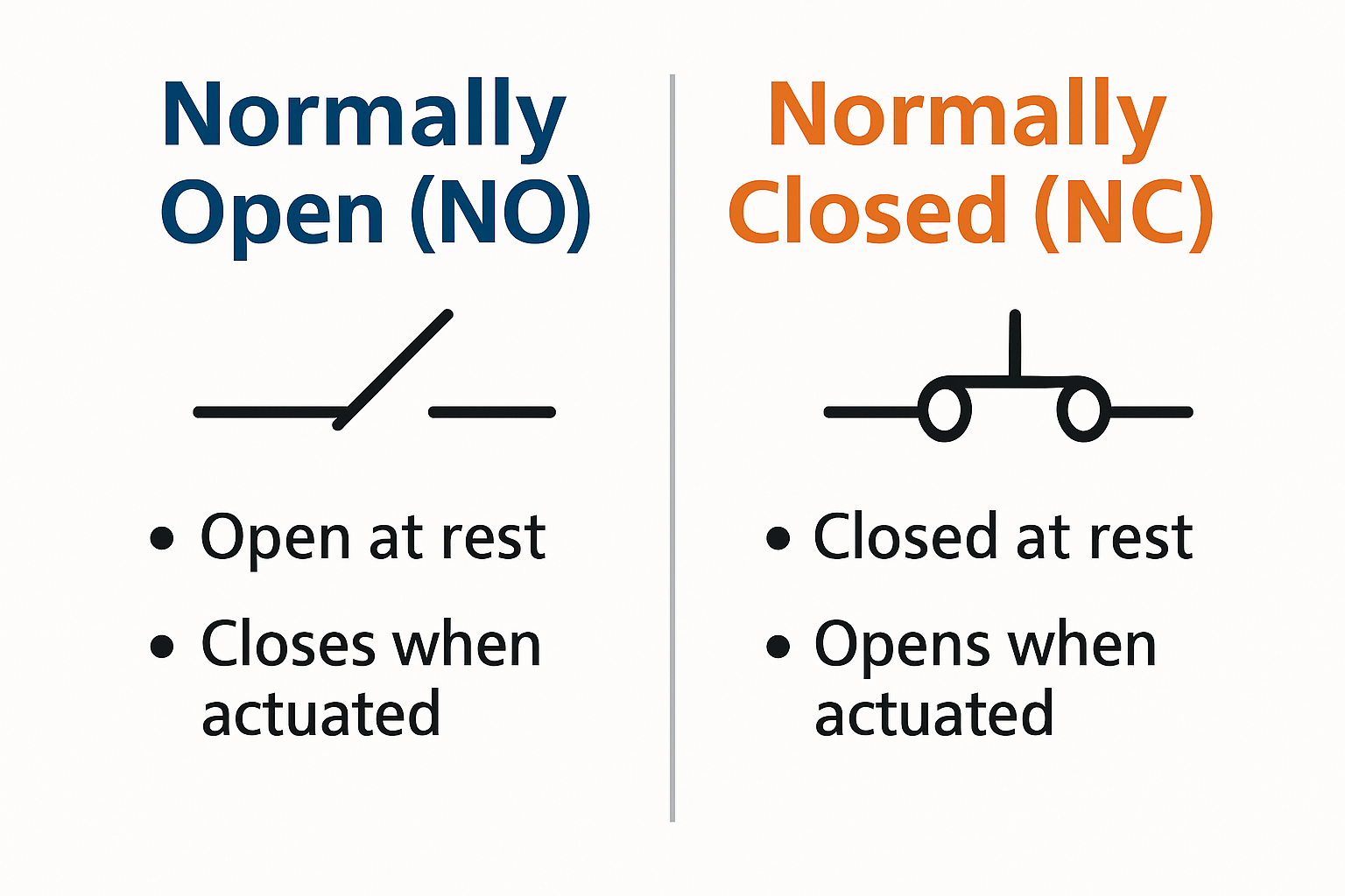 Difference Between NO and NC Contacts (Short Explanation + Logic ...
